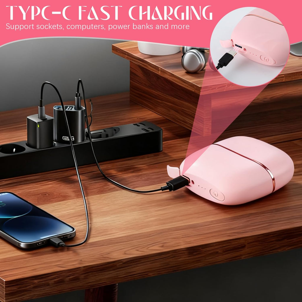 Portable Mini Hair Straightener Brush – Cordless, Rechargeable, 3 Temperature Levels