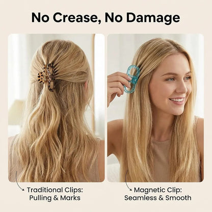 2Pcs Premium Magnetic Hair Claw Clips.
