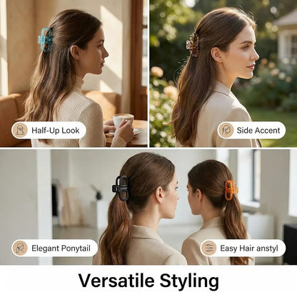 2Pcs Premium Magnetic Hair Claw Clips.